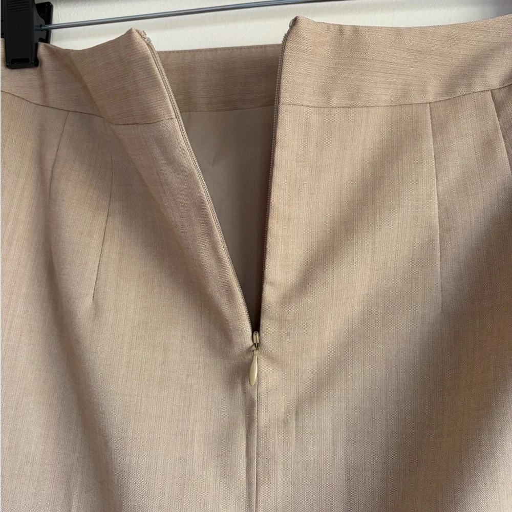 Banana Republic Tan Wool Blend Pencil Skirt Size 0 - Picture 5 of 6